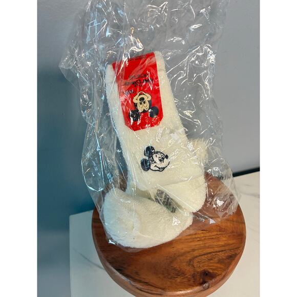 Walt Disney Productions Mickey Mouse Baby Booties 1980s NOS Sealed Size 0–1 USA - Picture 2 of 8